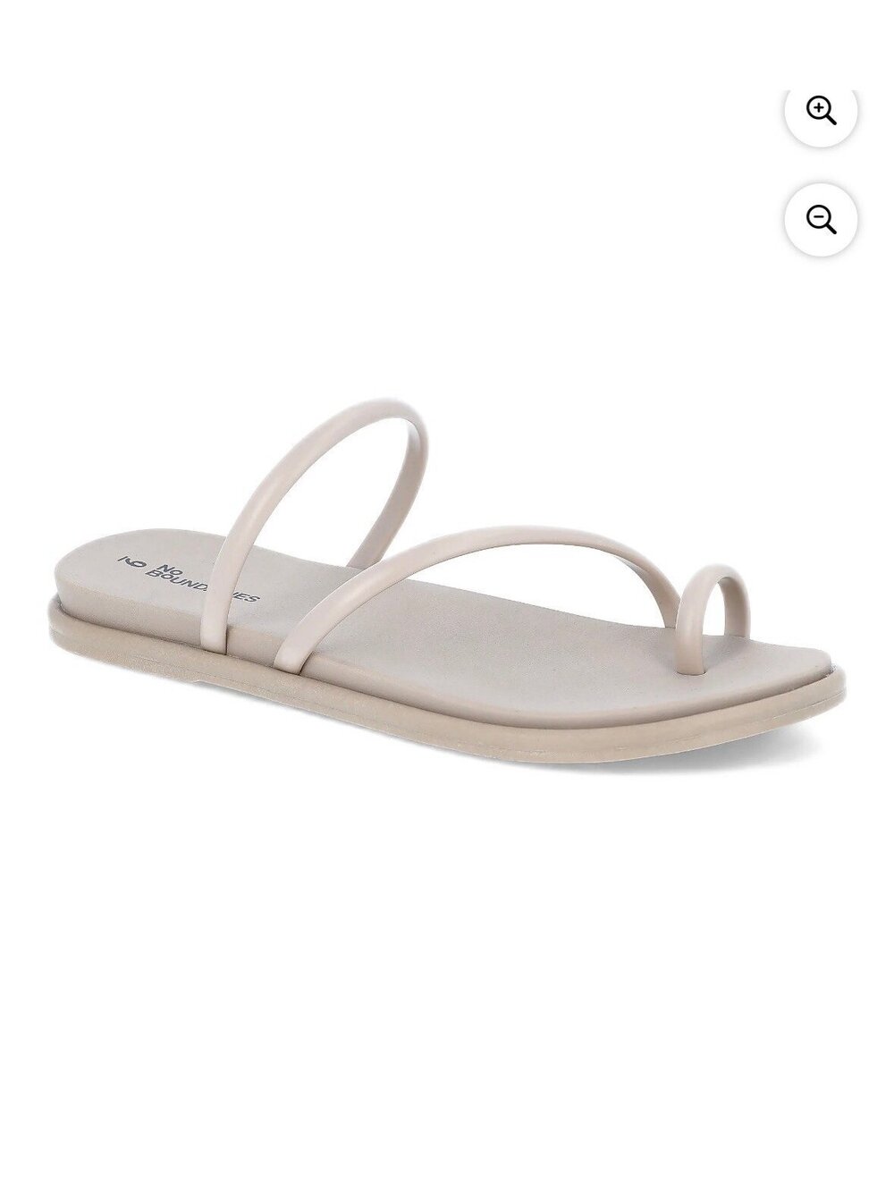 No Boundaries Women's Strappy Toe Loop Sandals